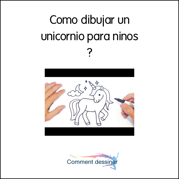 Como dibujar un unicornio para niños